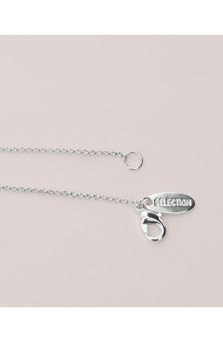 MANGO Geometric Charm Necklace, Alternate, color, Silver