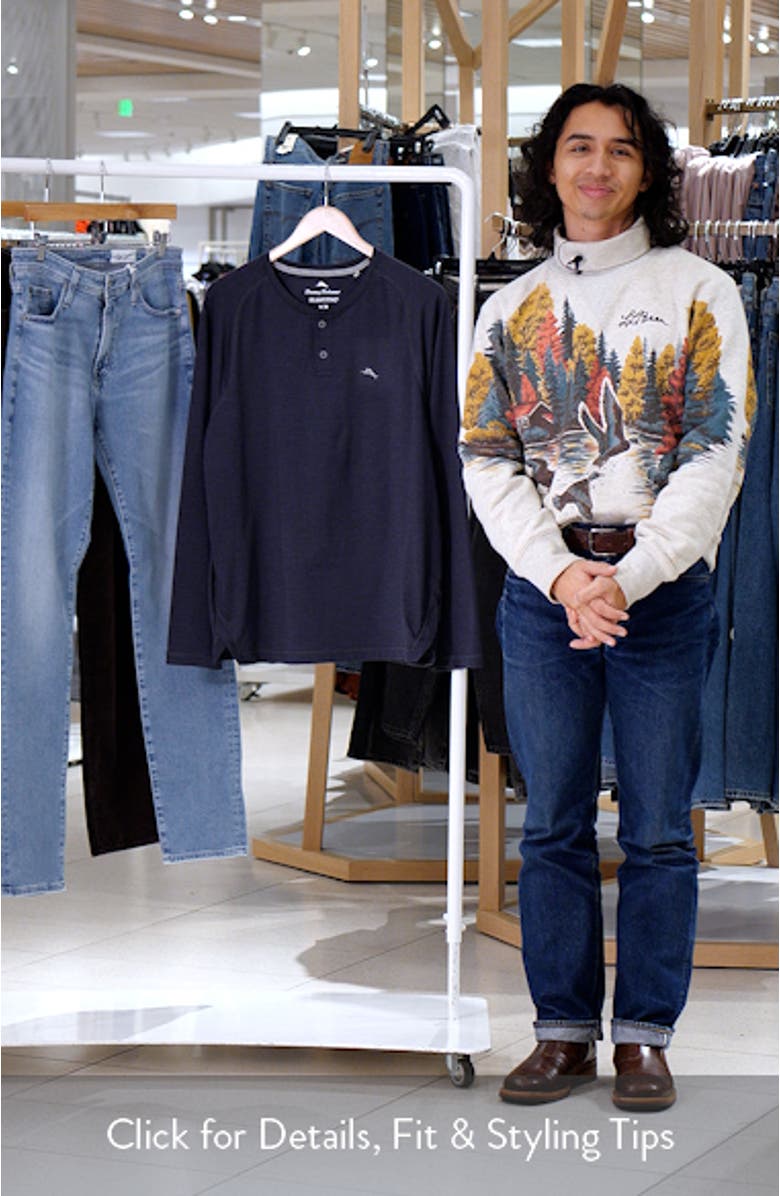 Sandrunner IslandZone<sup>®</sup> Long Sleeve Jersey Henley, sales video thumbnail