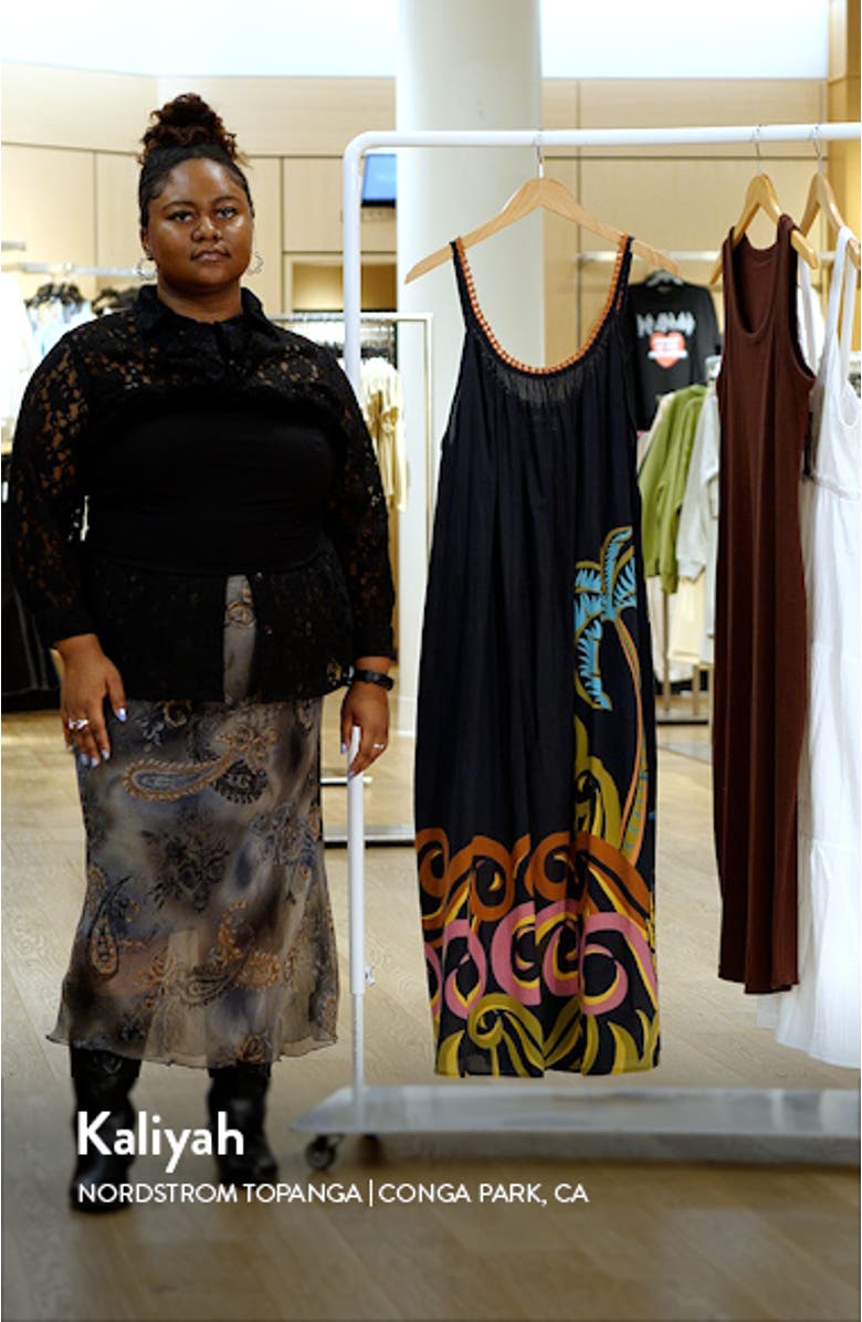 Pineapple Wave Cotton Cover-Up Dress, sales video thumbnail