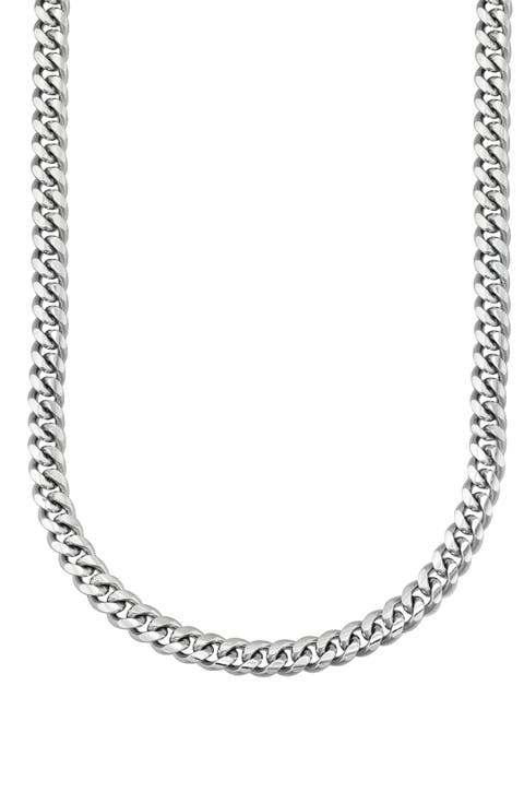Men's Sterling Silver Curb Chain Necklace
