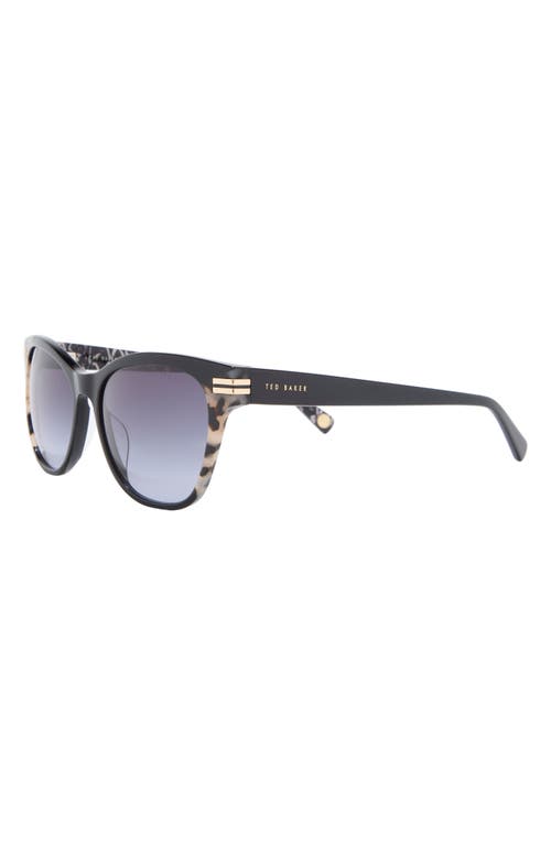 Ted Baker 55mm Gradient Cat Eye Sunglasses In Purple