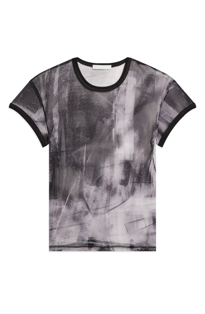 トップス Helmut Lang distressed Print Tee Gray Helmut Lang Scribble Print T-Shirt | Nordstromrack