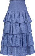 Mer St Barth Karmin Womens Ruffle Skirt