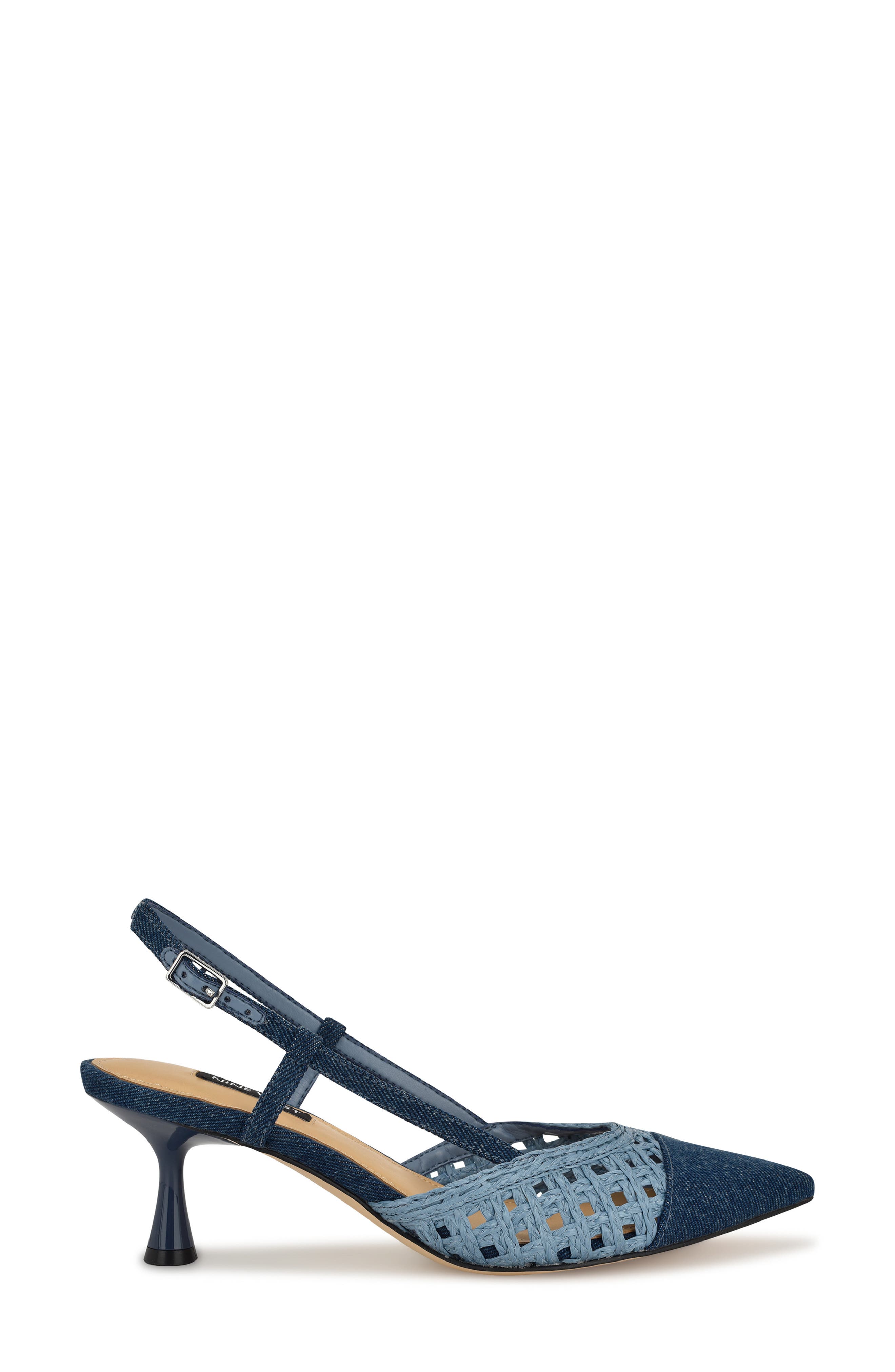Nine West Railen Pointed Toe Slingback Pump, Alternate, color, 