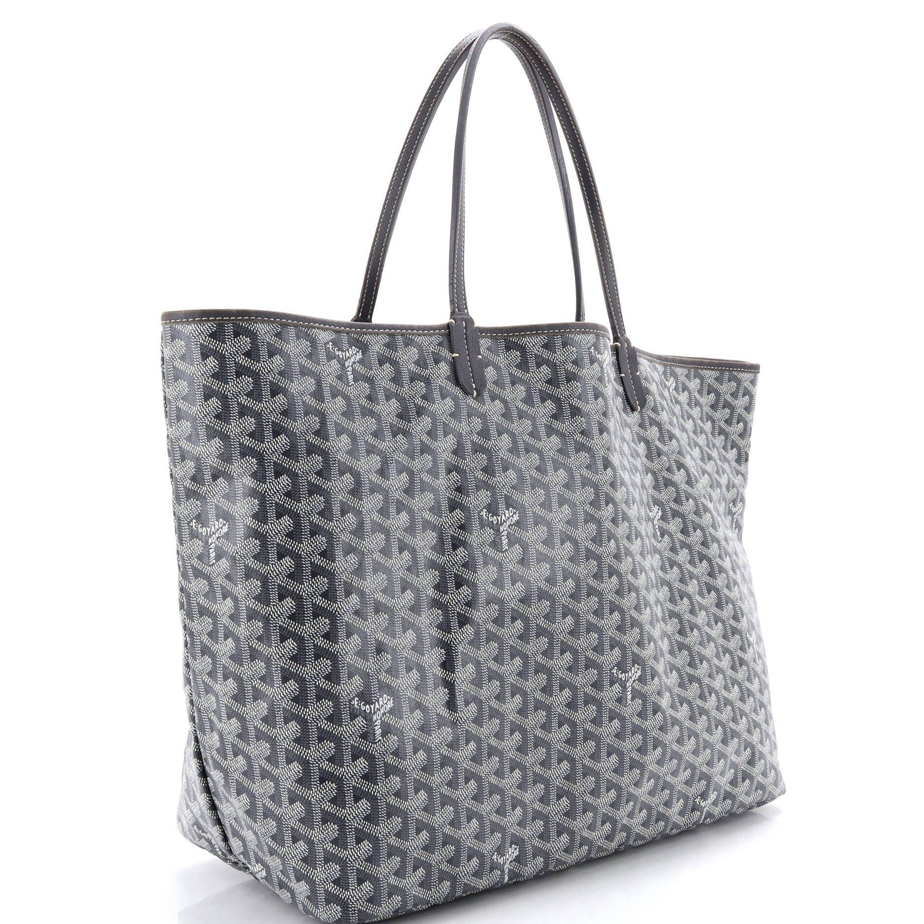 Pre-Owned Goyard Saint Louis Tote Coated Canvas GM, Alternate, color, Gray