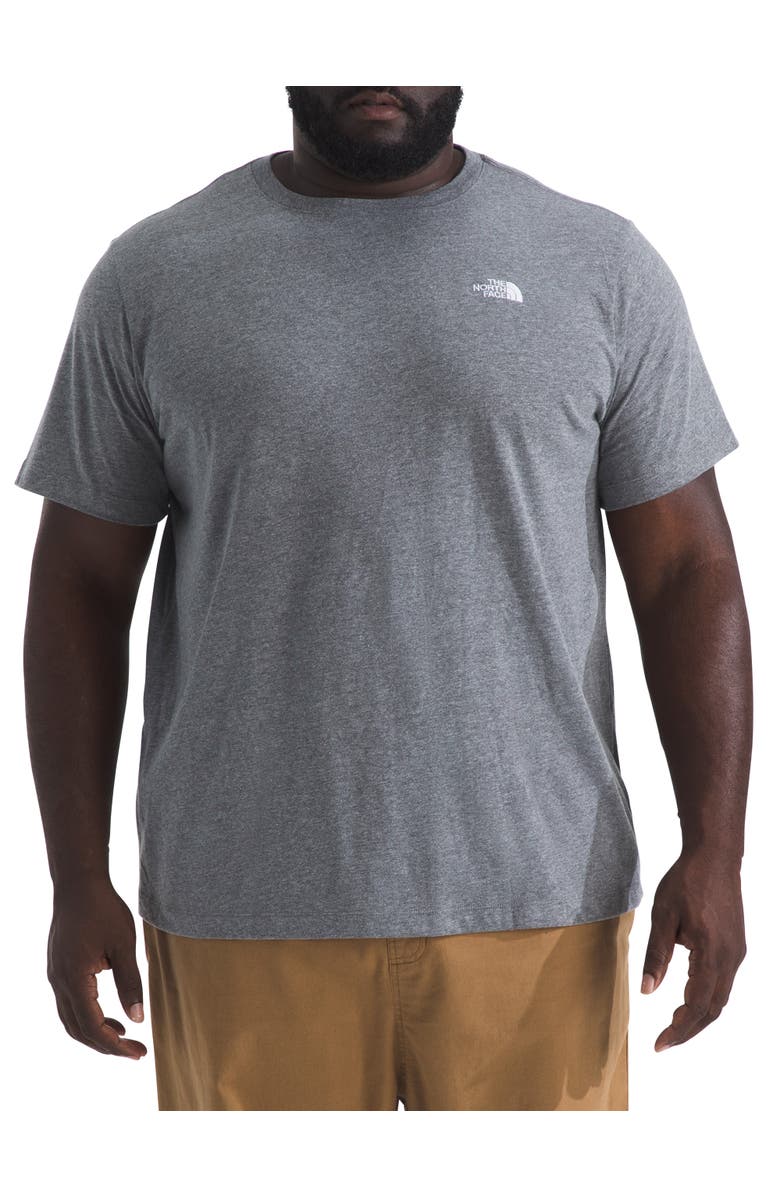 The North Face Big & Tall Big Evolution Dome T-Shirt, Main, color, Tnf Mid Grey Hthr