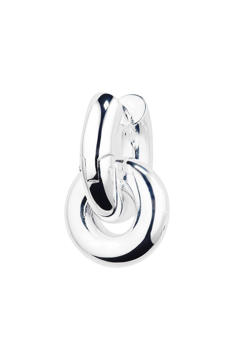 Lié Studio The Esther Huggie Hoop Earrings, Alternate, color, Silver Plating