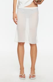 LIONESS Shoreline Sheer Cover-Up Skirt