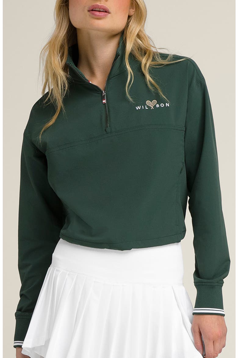 Davenport Quarter Zip Sweatshirt, Main, color, SYCAMORE