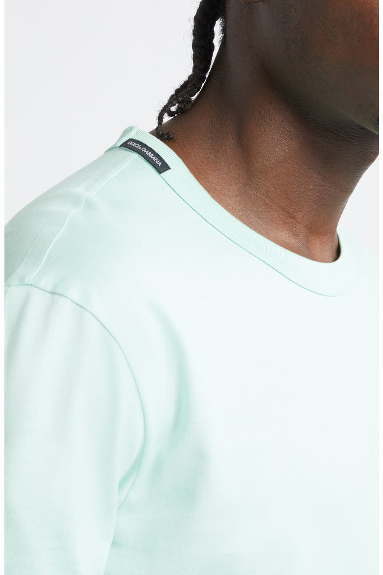 Logo Cotton Jersey T-Shirt, Alternate, color, V0234 VERDE ACQUA