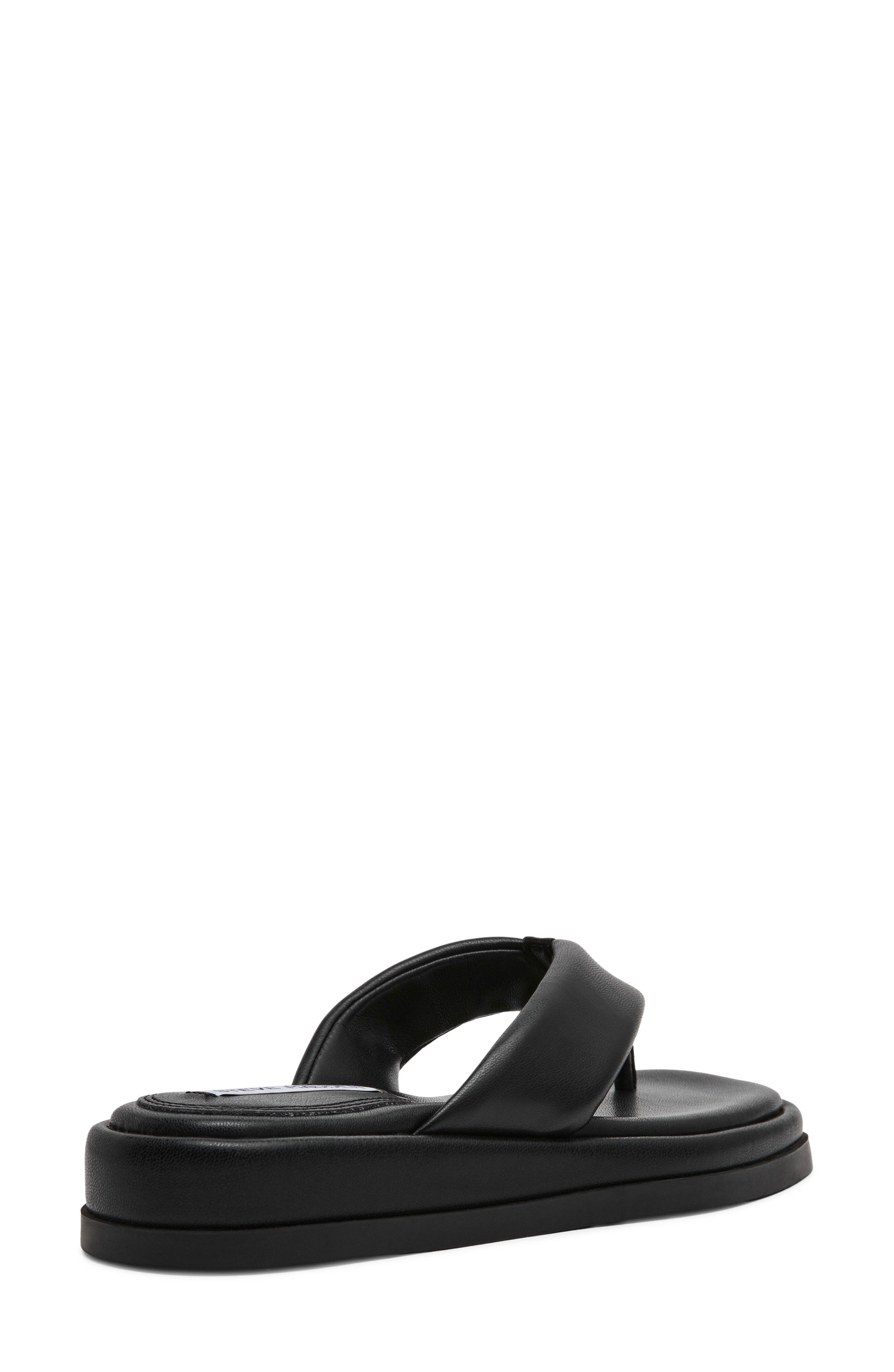 Steve Madden Bella Thong Platform Slide Sandal, Alternate, color, Black