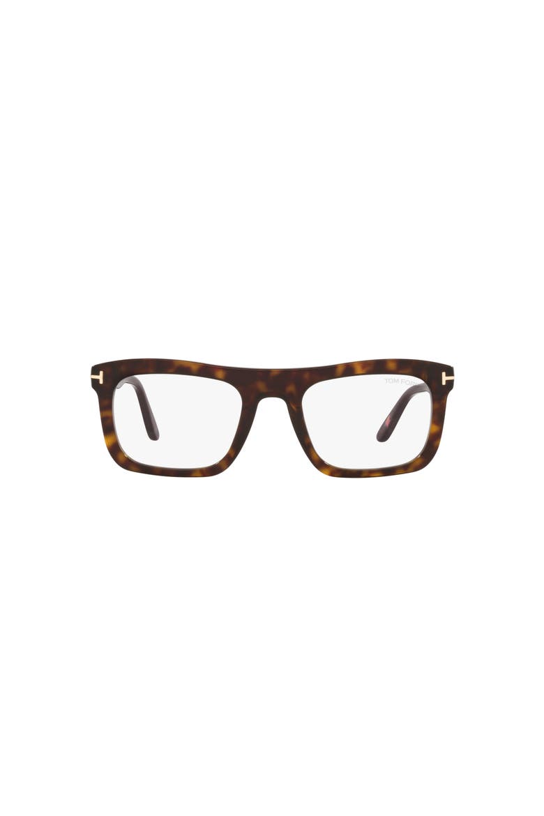 52mm Rectangle optical glasses, Alternate, color, Tortoise