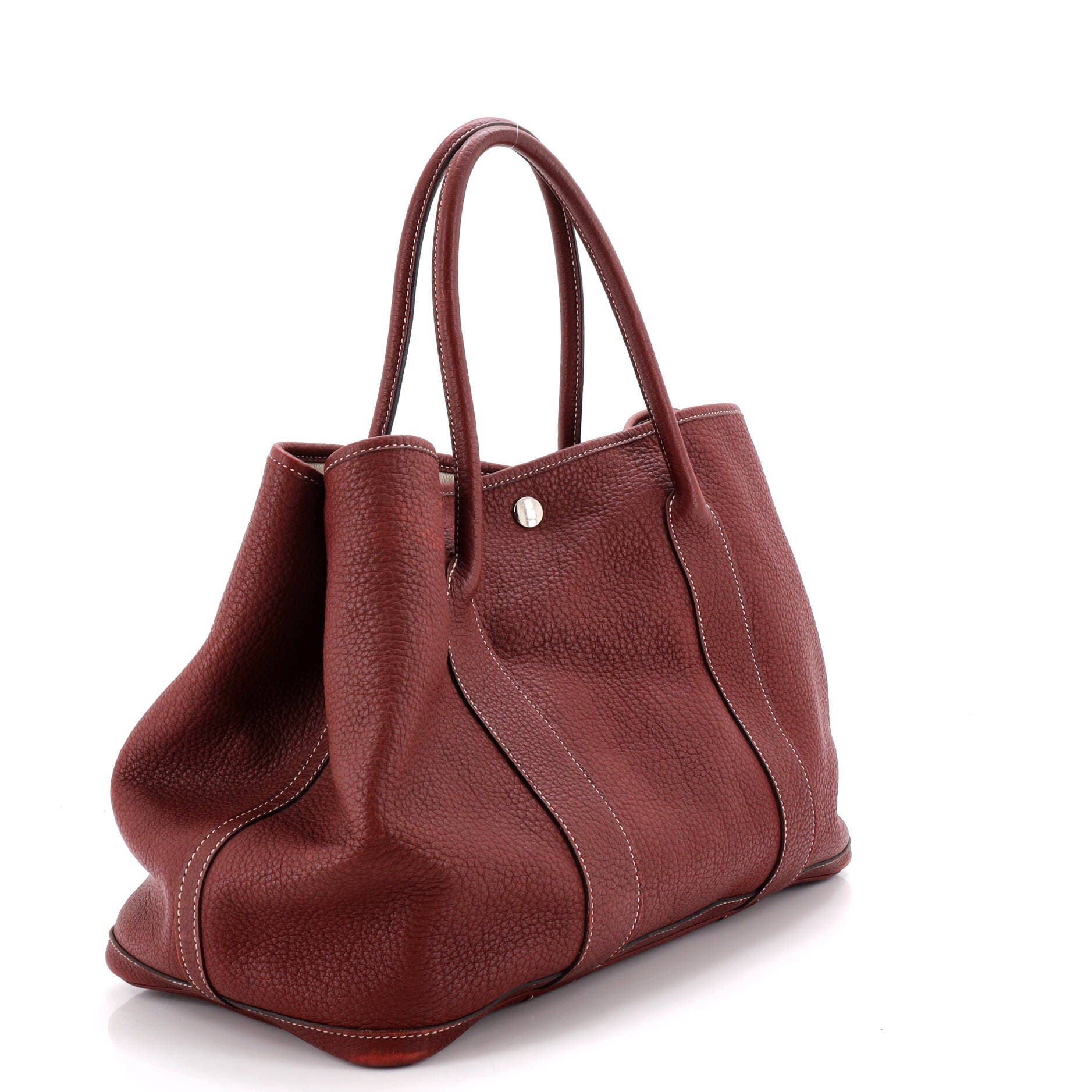 Garden Party Tote Leather 36, Alternate, color, Red