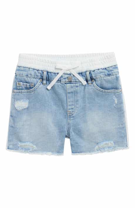 Tractr Kids' Drawstring Waist Denim Shorts
