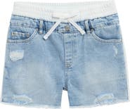 Tractr Kids' Drawstring Waist Denim Shorts