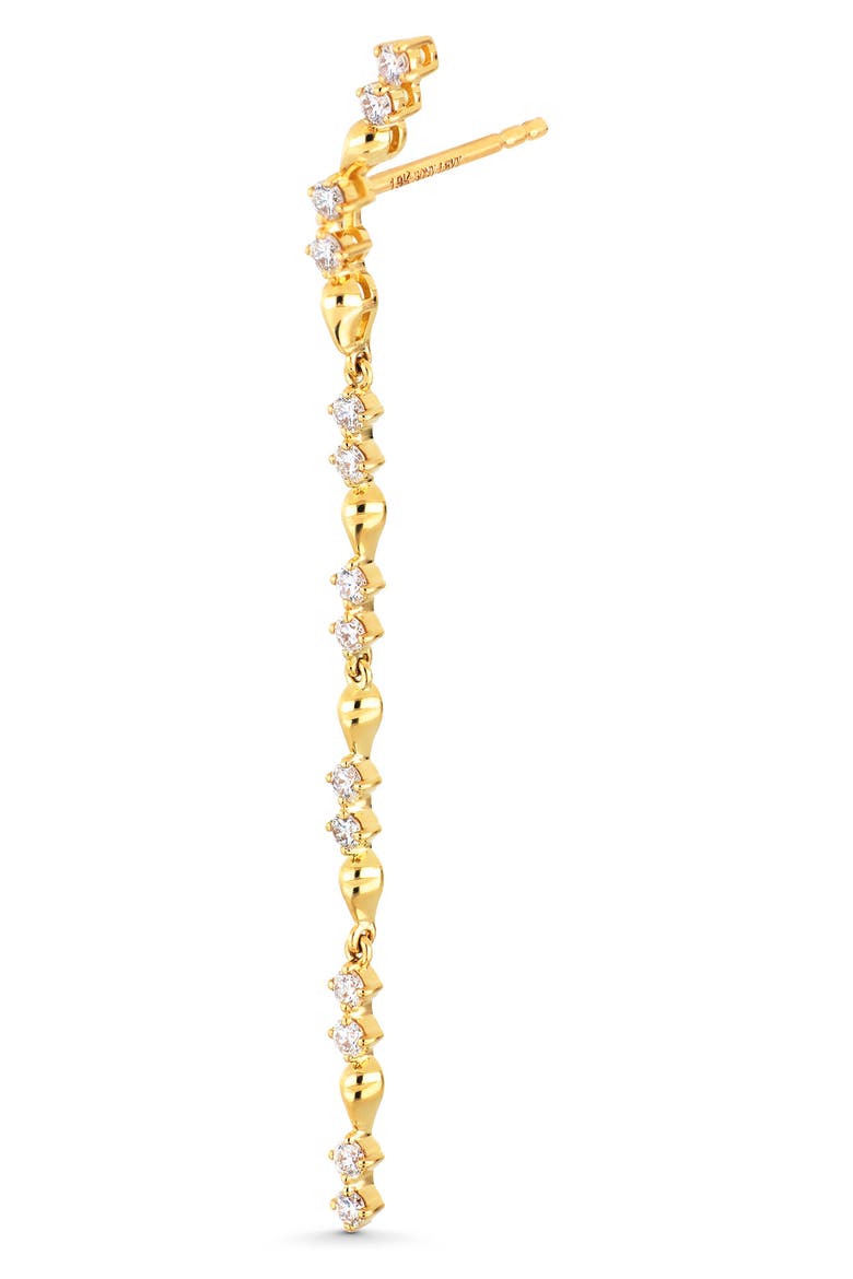 Mykonos Diamond Drop Earrings, Alternate, color, 18K YELLOW GOLD/ DIAMOND