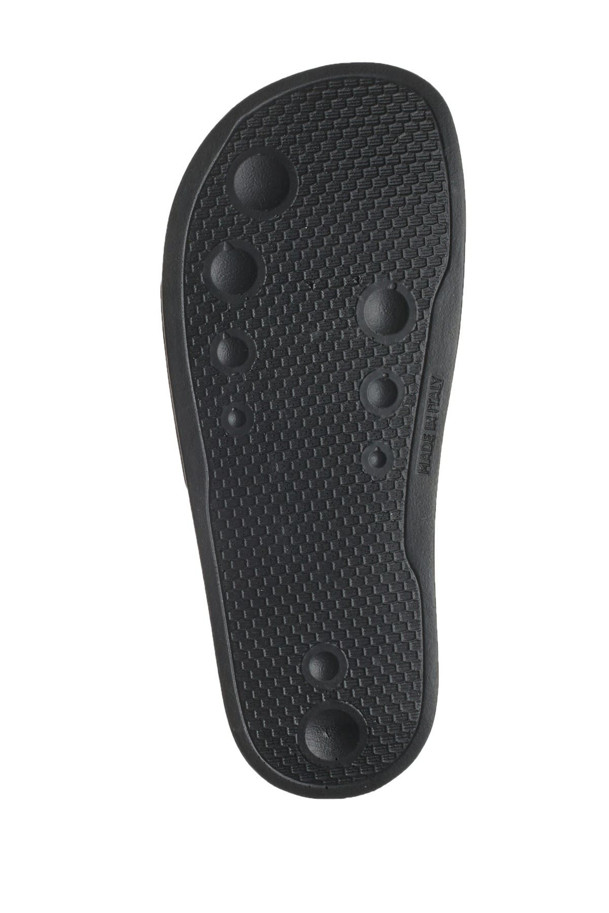 Moschino Logo Slide Sandal, Alternate, color, 