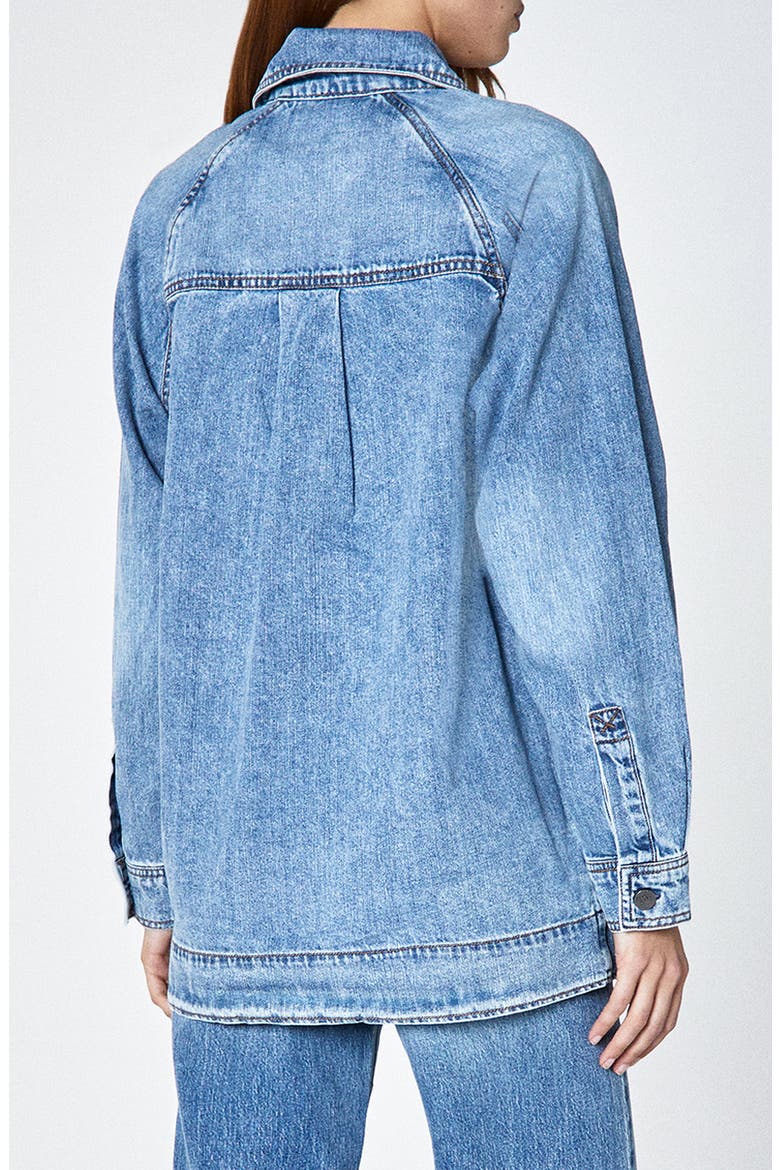 Gia Denim Jacket, Alternate, color, ATOMIC