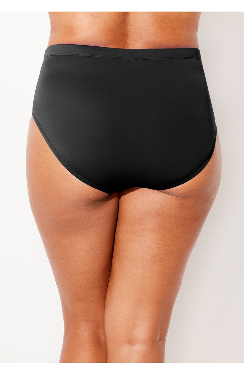 Swimsuits for All Chlorine Resistant Full Coverage Brief, Alternate, color, Black