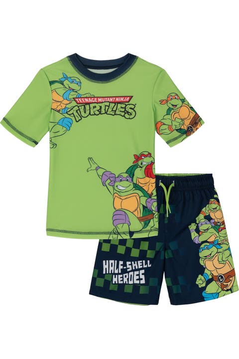 2-piece Swimwear Rash Guard And Swim Trunks Set (toddler, Little Kid & Big Kid)