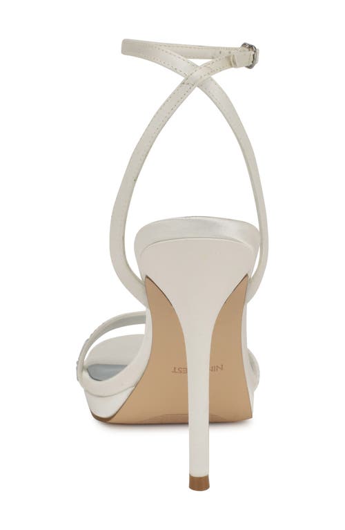 Nine West Zadien Womens Dressy Open Toe Pumps In Off White
