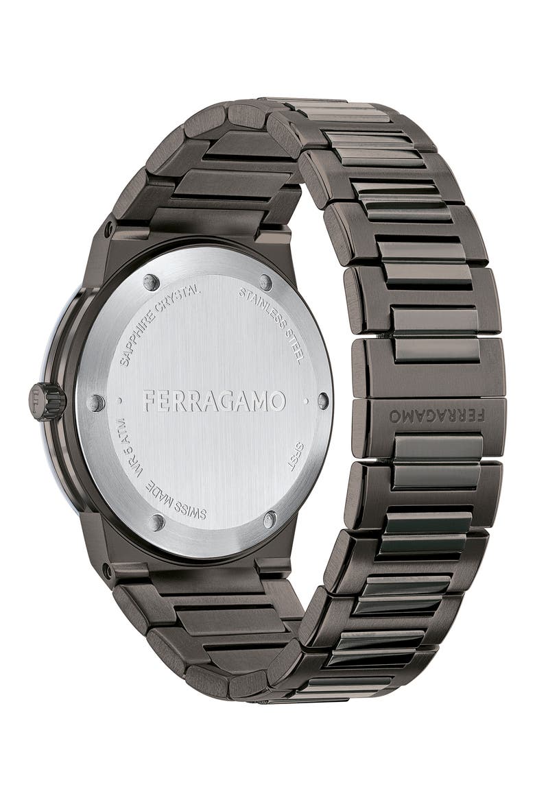 Infinity Sapphire Bracelet Watch, 41mm, Alternate, color, IP GUNMETAL