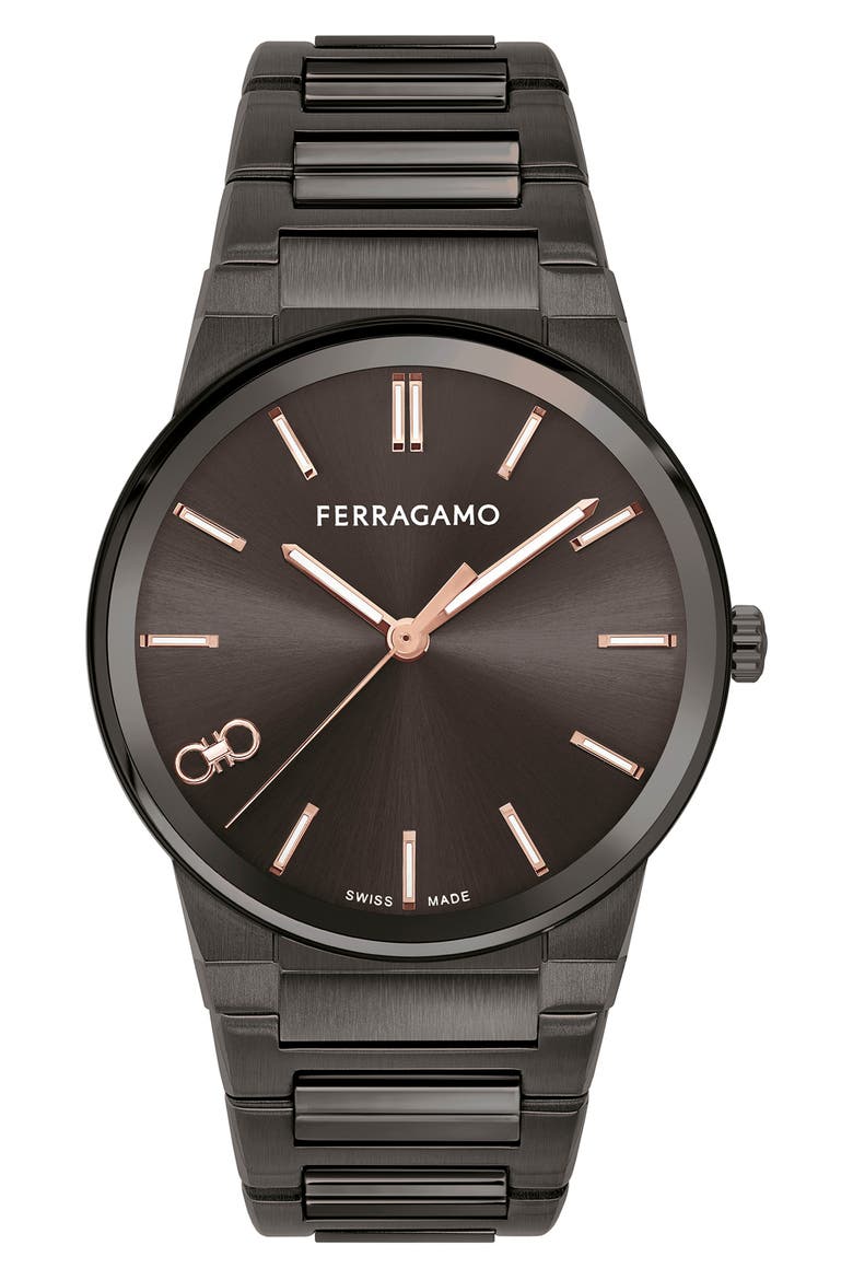 Infinity Sapphire Bracelet Watch, 41mm, Main, color, IP GUNMETAL