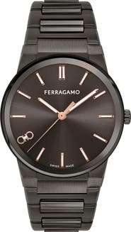 FERRAGAMO Infinity Sapphire Bracelet Watch, 41mm
