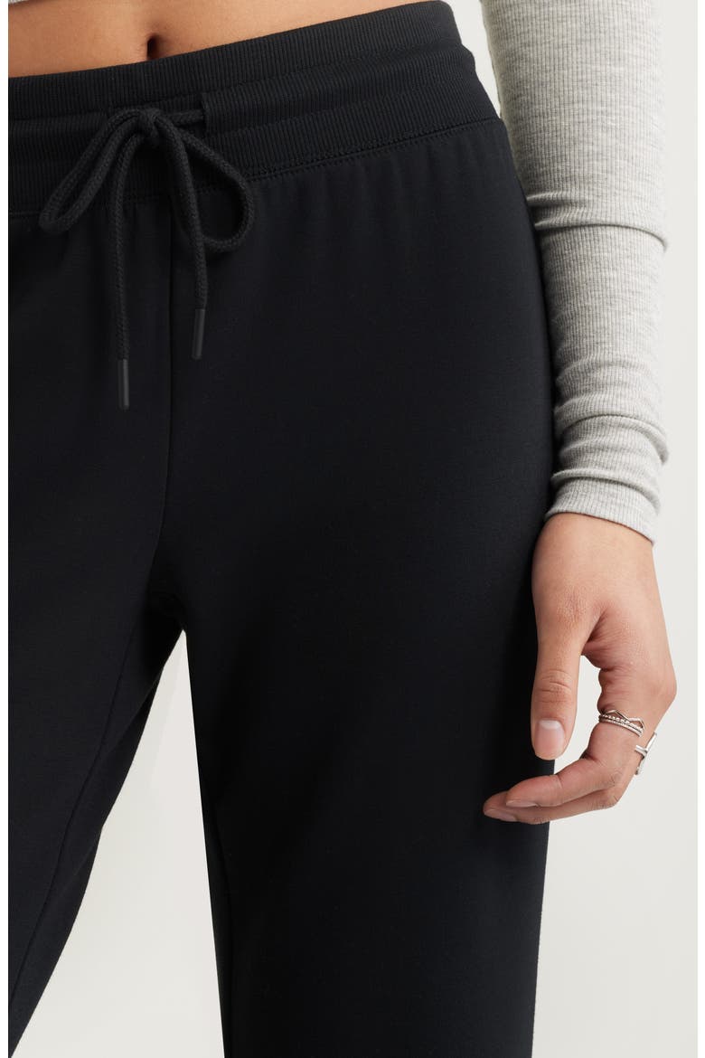 Loved Fleece Flare Leg Sweatpants, Alternate, color, BLACK