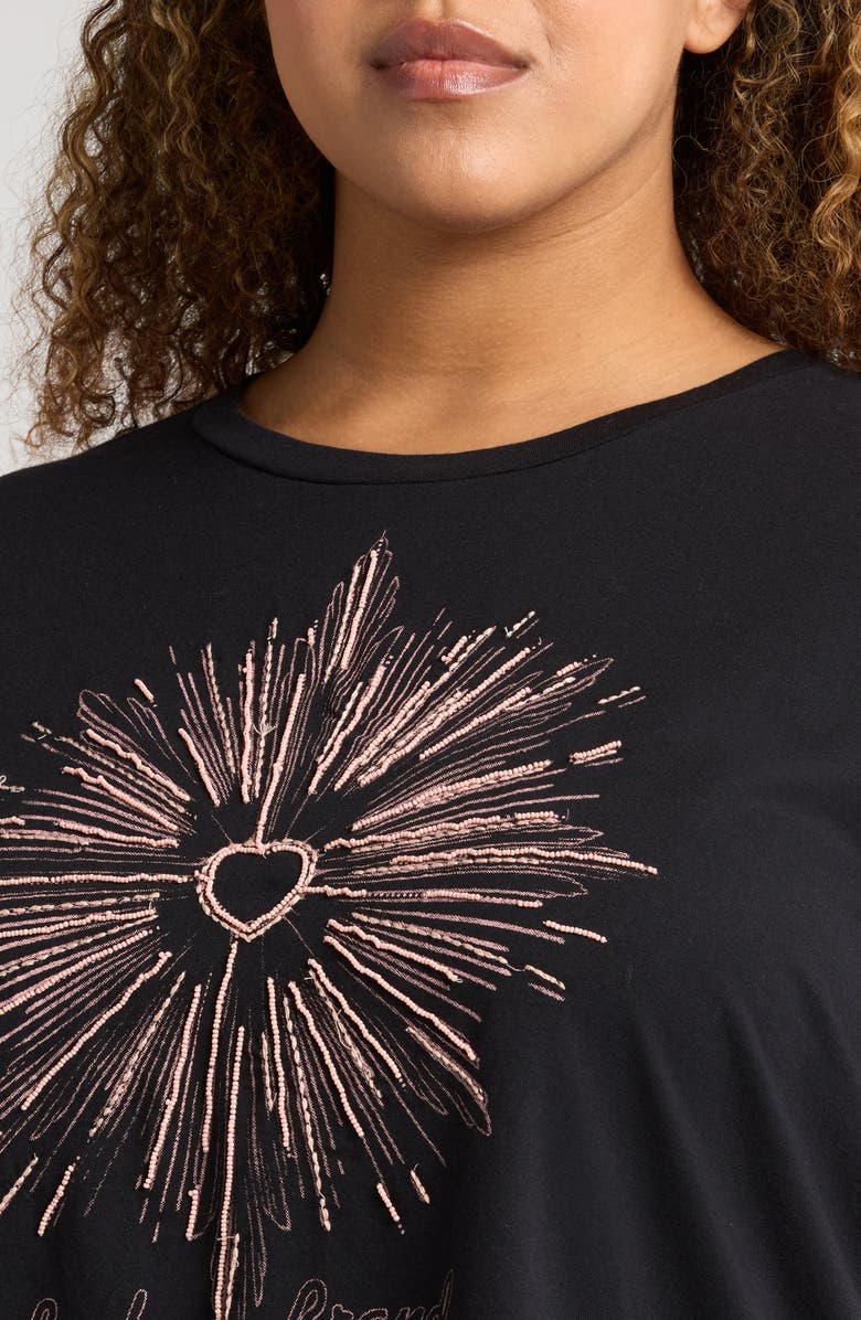 Lucky Brand Heart Burst Graphic T-Shirt, Alternate, color, 