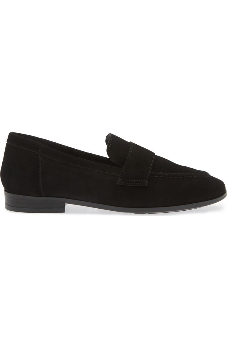 Cordani Ardelle Moc Toe Loafer, Alternate, color, Black Suede