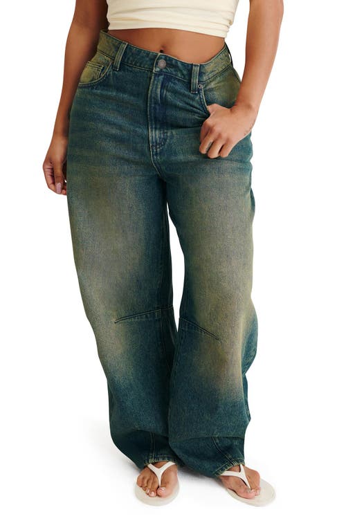 Cotton On Curvy Barrel Jean In Blue