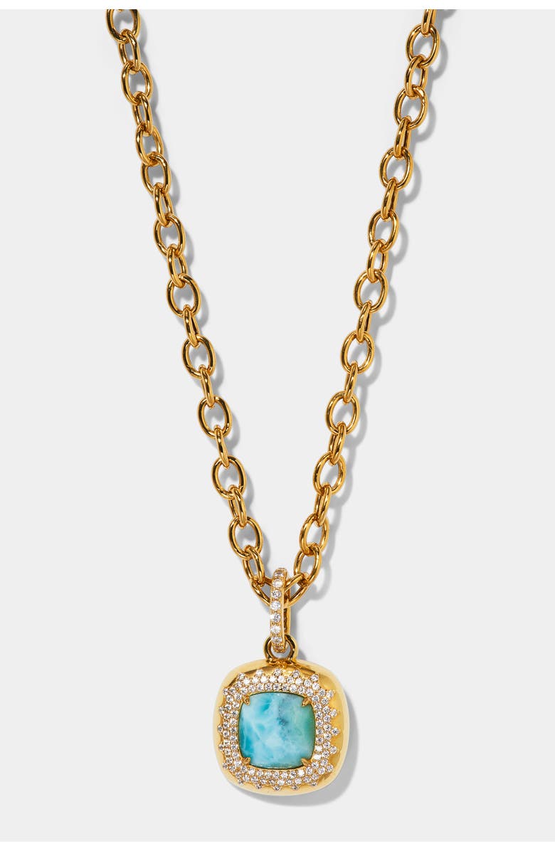Nadri Cabarete Larimar Large Pendant Necklace, Main, color, Gold
