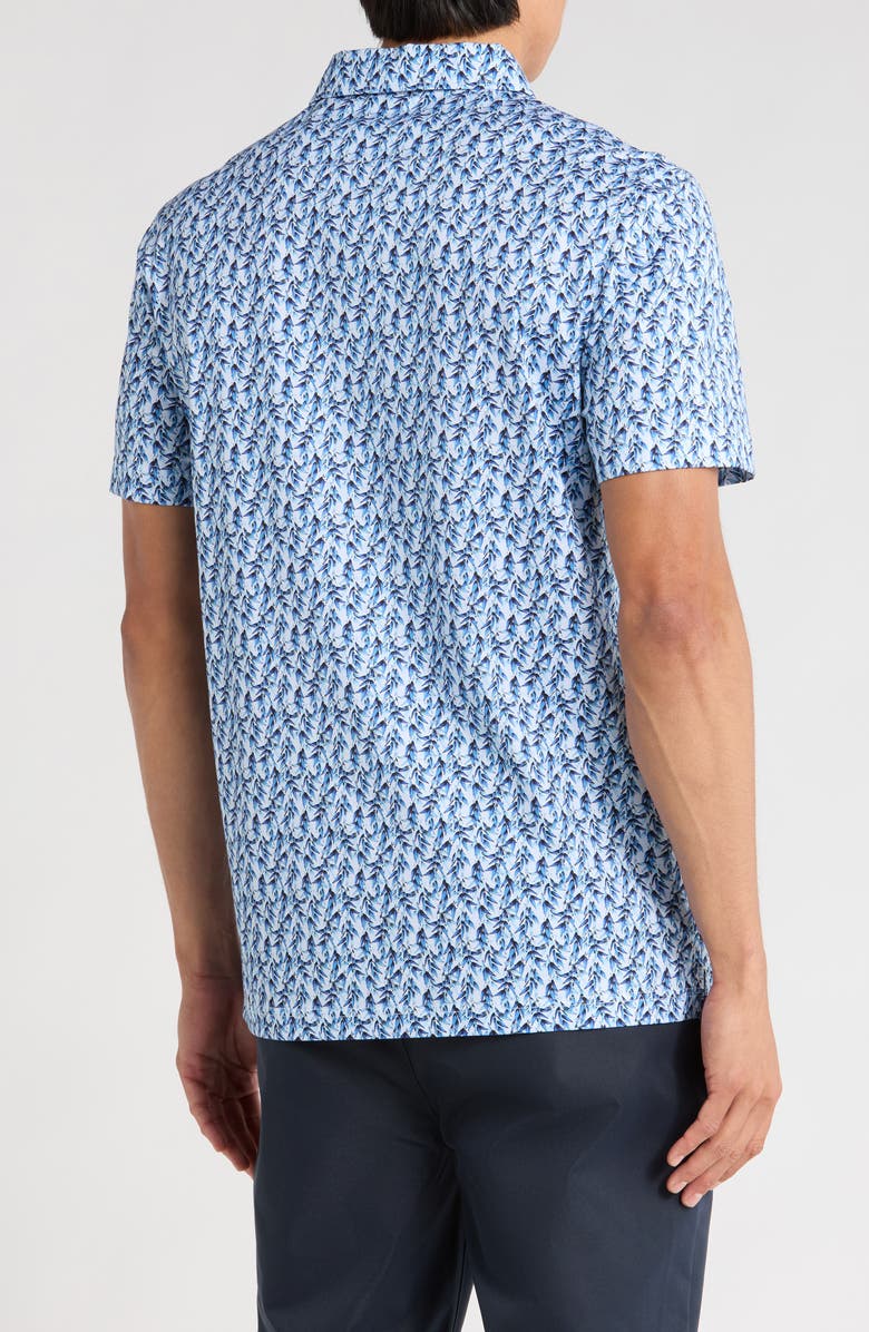 Bugatchi Victor Stretch OoohCotton<sup>®</sup> Knit Polo, Alternate, color, Air Blue