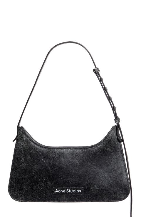 Mini Platt Crackle Leather Shoulder Bag