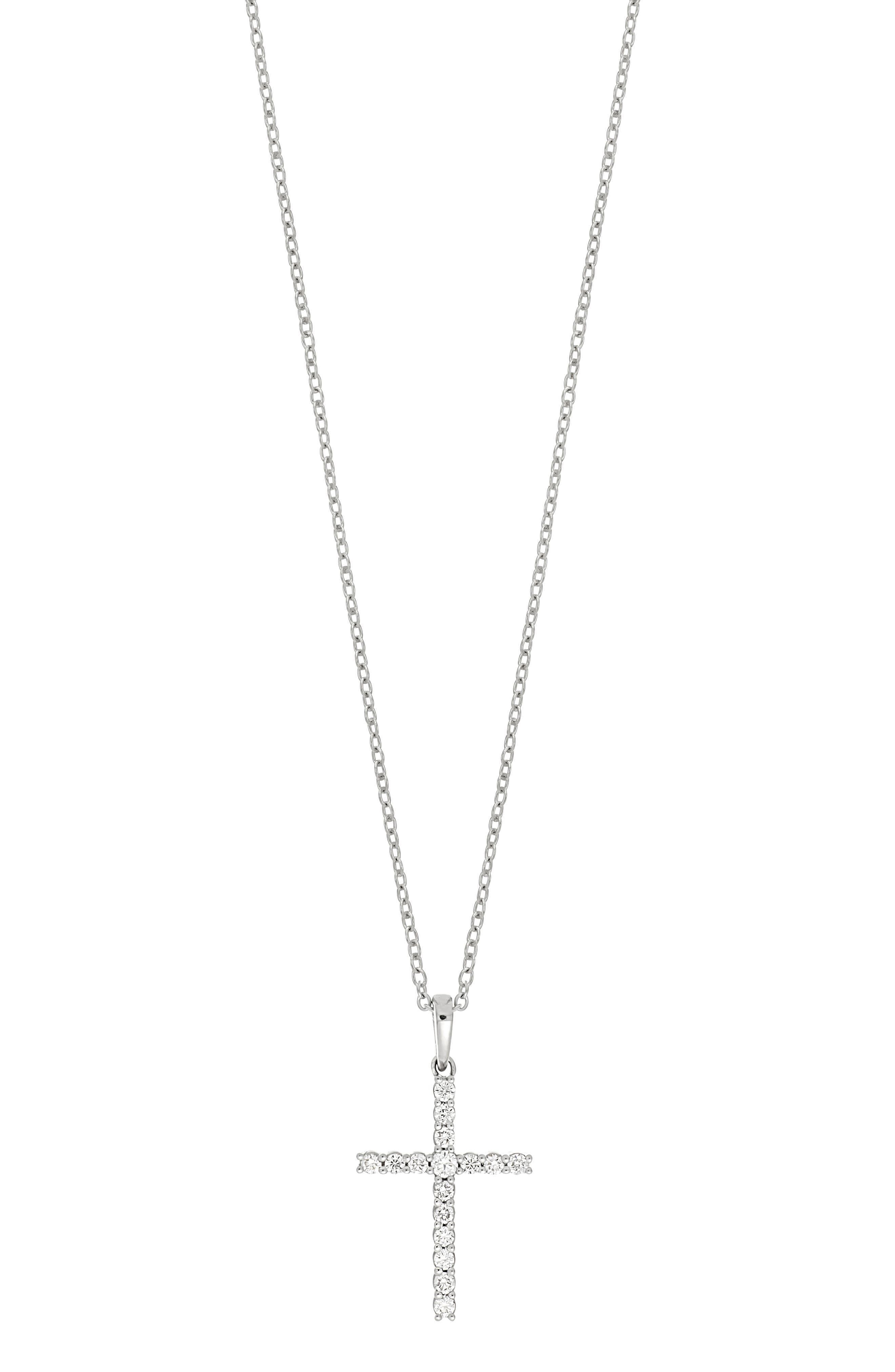 Diamond Cross Pendant Necklace (Nordstrom Exclusive)
