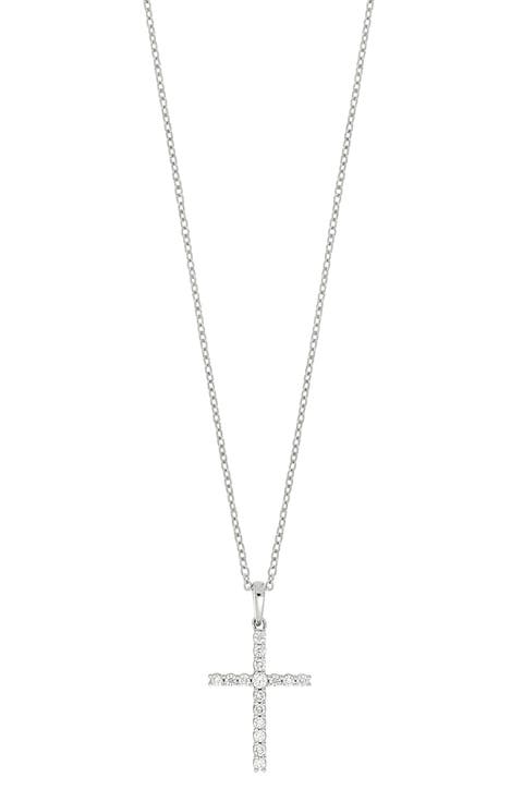 Diamond Cross Pendant Necklace (Nordstrom Exclusive)