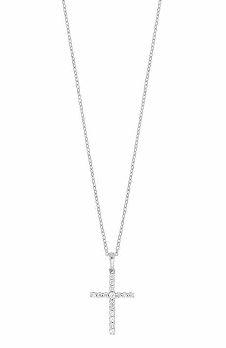 Diamond Cross Pendant Necklace (Nordstrom Exclusive)