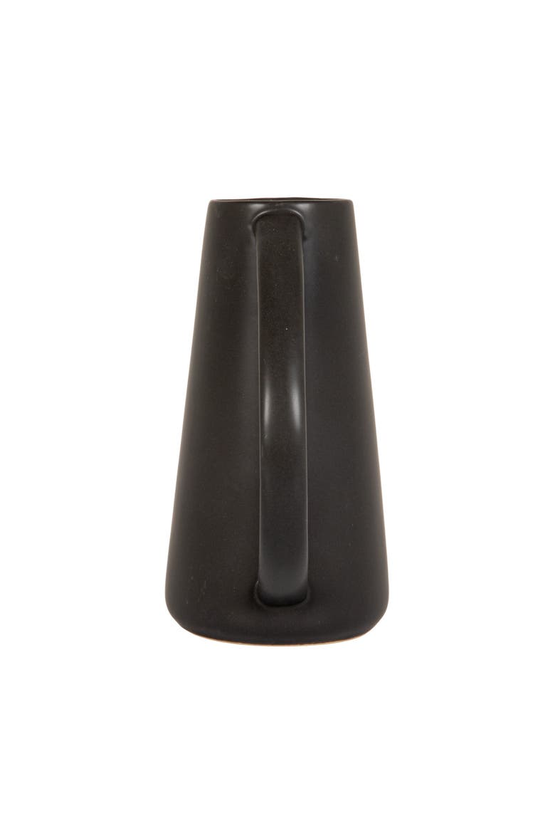 Modern Stoneware Pitcher, Black, Alternate, color, Black