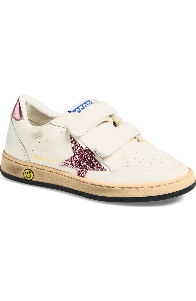 Golden Goose Kids' Ball Star Low Top Sneaker, Main, color, White/ Bubblegum/ Lilac