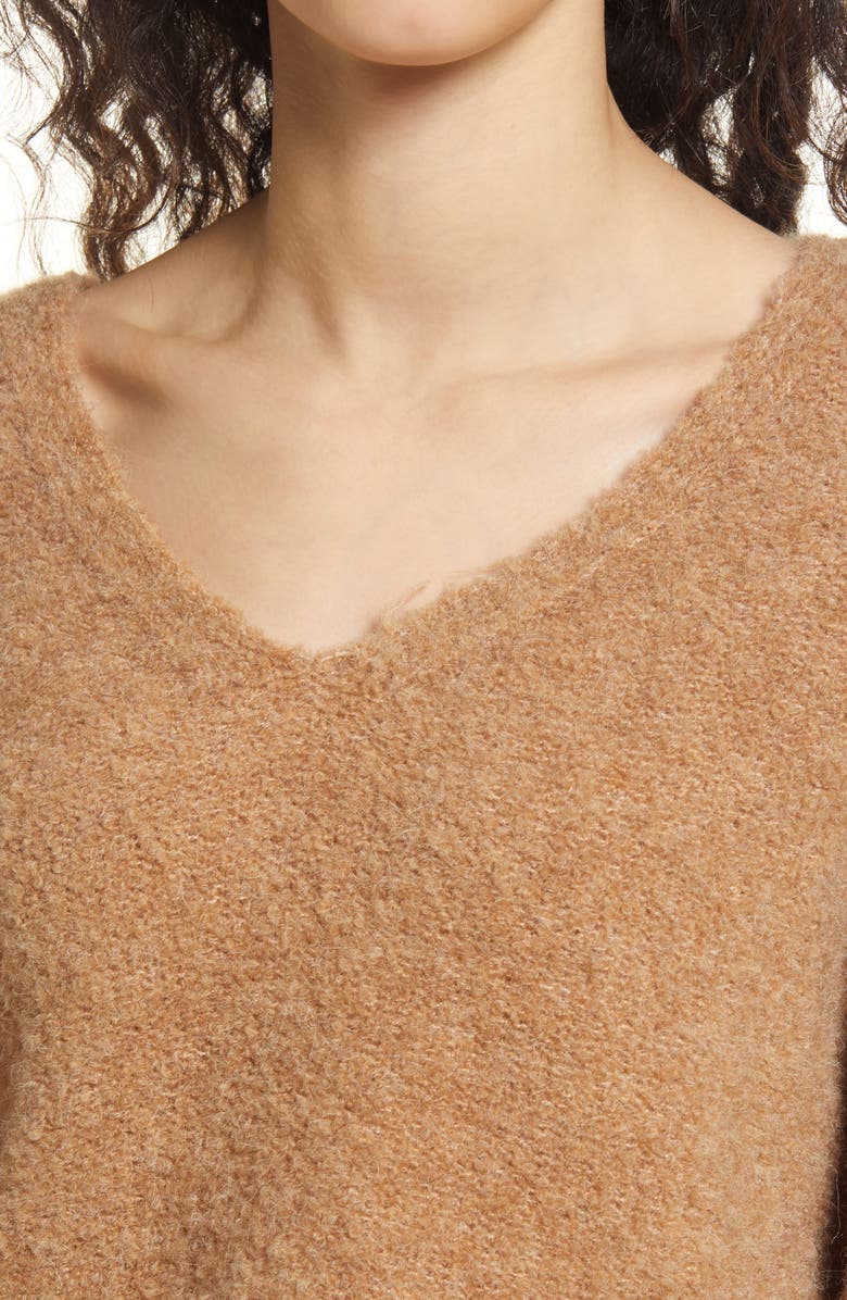 VERO MODA Recycled Polyester Blend V-Neck Sweater, Alternate, color, 