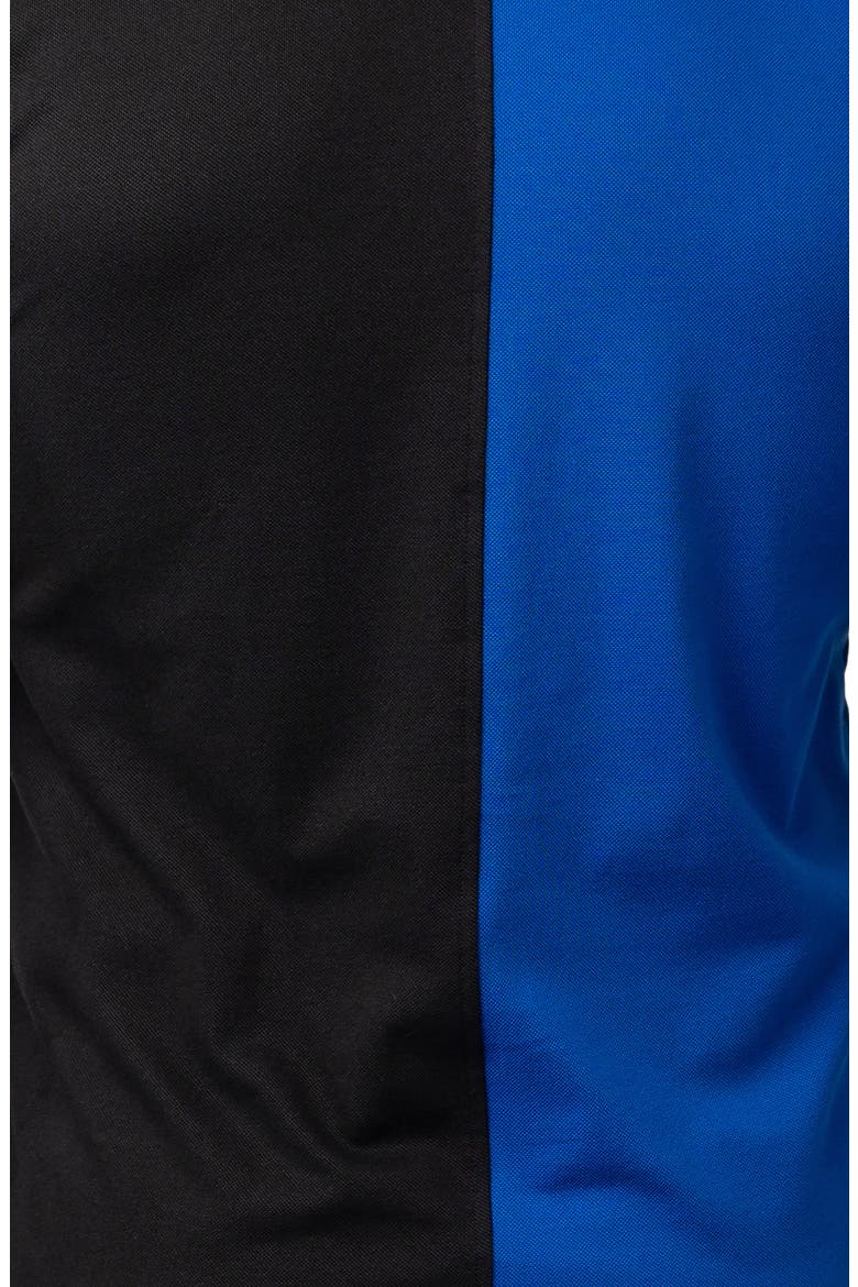 Mozartsplit Regular Fit Colorblock Egyptian Cotton Polo, Alternate, color, BLUE