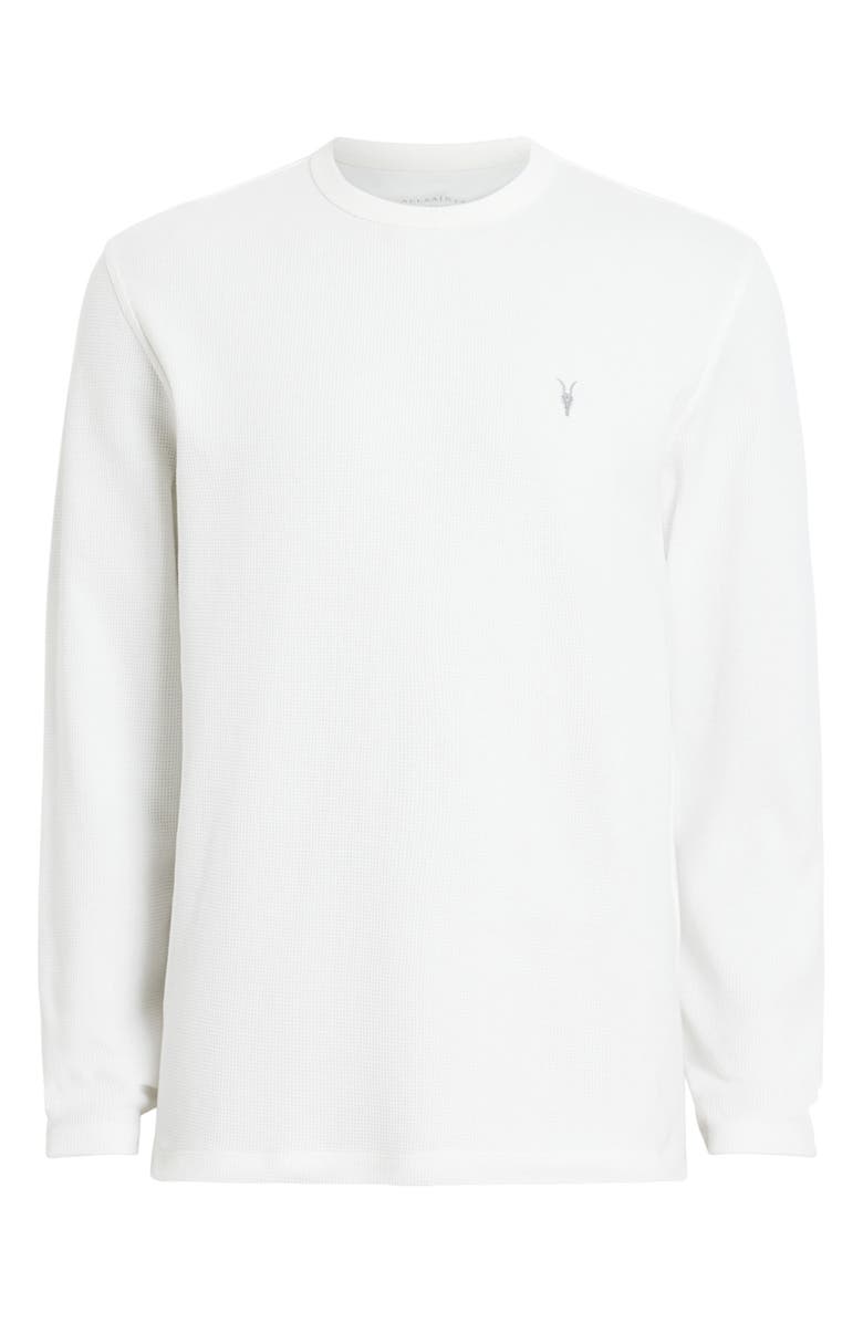 AllSaints Ellis Waffle Knit Long Sleeve Crewneck T-Shirt, Alternate, color, 