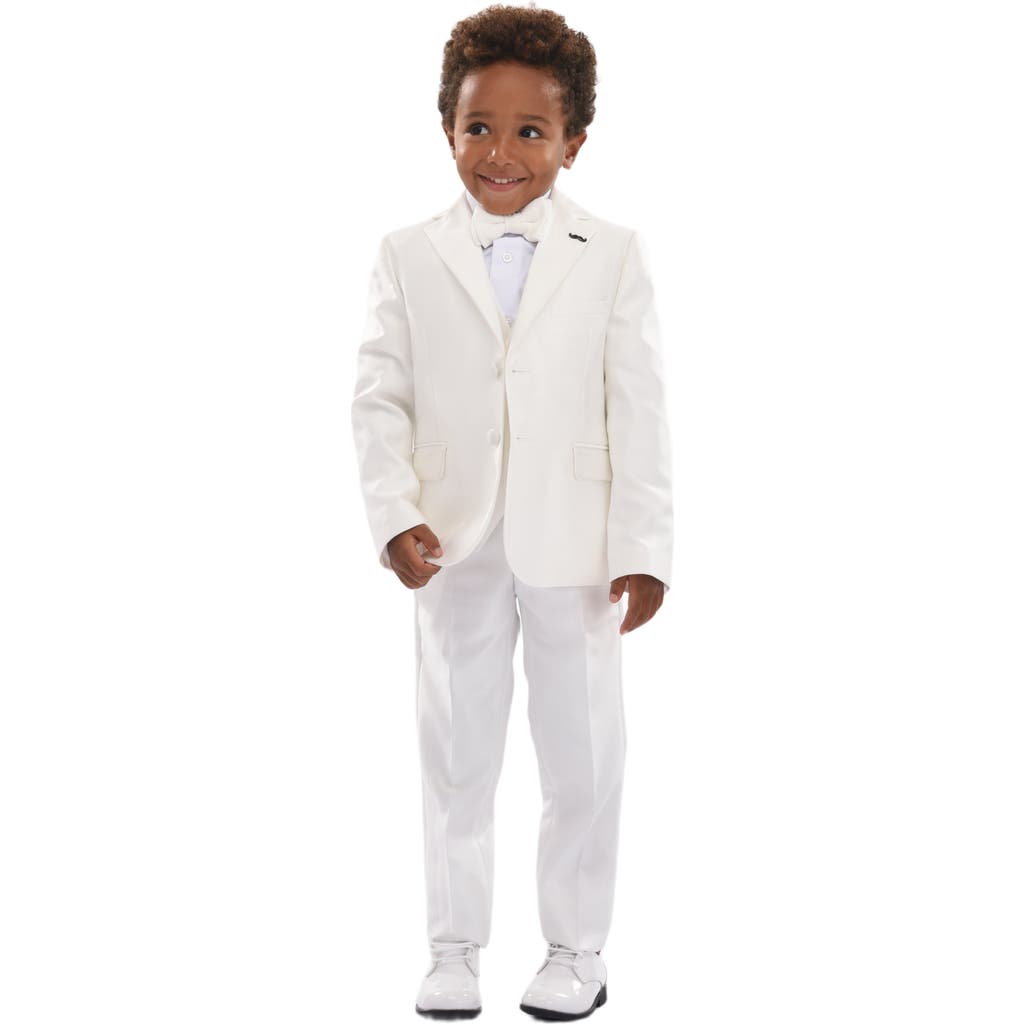 Moustache Peak Lapel Tuxedo In Ivory