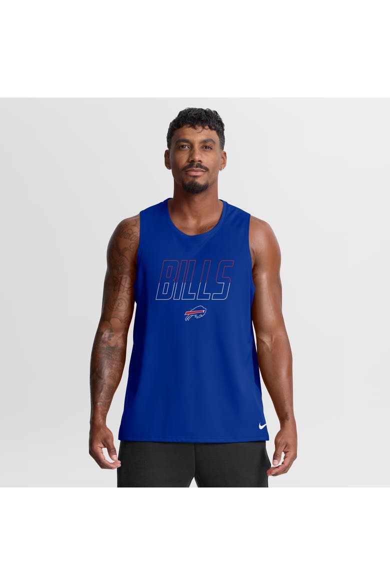 Men's Nike Royal Buffalo Bills Kickoff Miler Dri-FIT Tank​ Top, Main, color, Royal