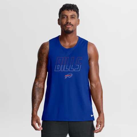 Men's Nike Royal Buffalo Bills Kickoff Miler Dri-FIT Tank​ Top