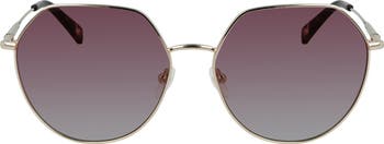 Longchamp Roseau 60mm Gradient Round Sunglasses | Nordstrom display picture 1