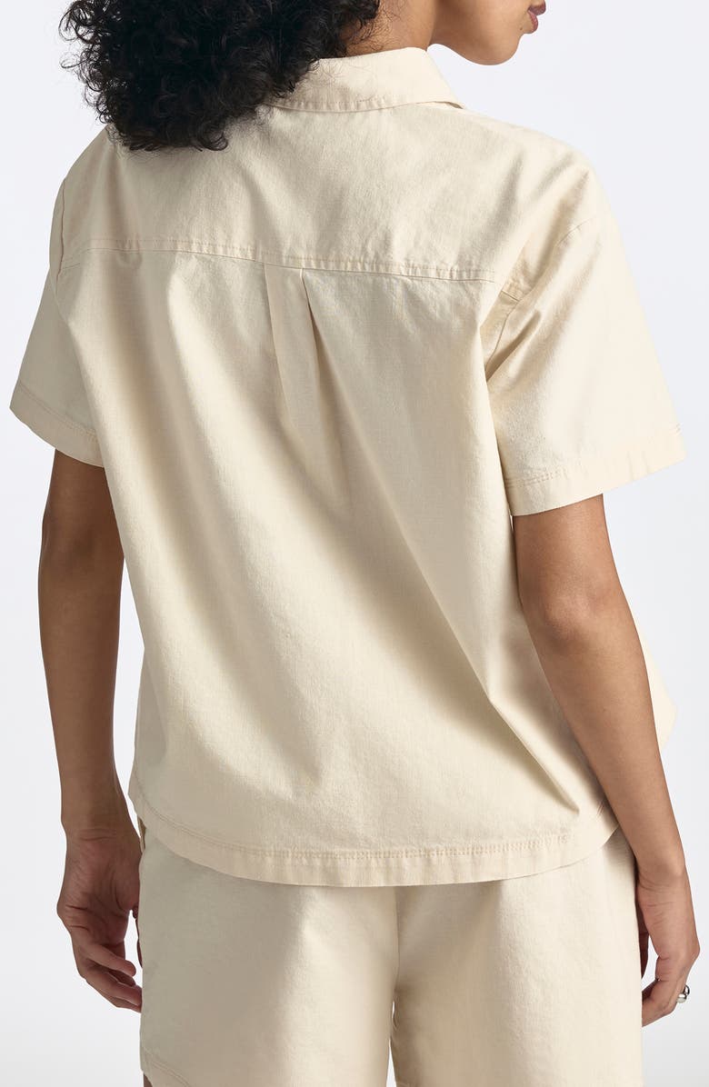Brooklyn Industries Cotton & Hemp Button-Up Shirt, Alternate, color, Sandshell