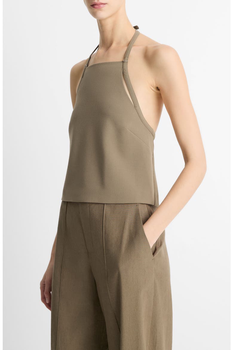 Apron Halter Top, Alternate, color, OAK MOSS