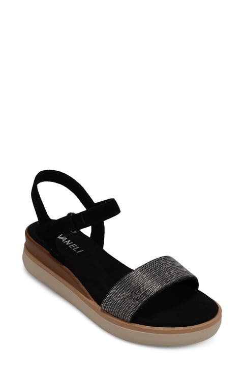 Huggy Slingback Platform Wedge Sandal (Women)